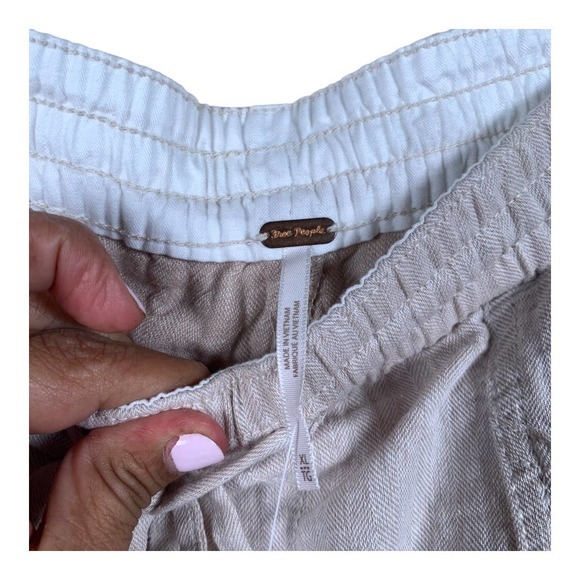 Free People Feelin Good Utility Pull-on Pants in Natural Sz XL - Picture 6 of 7